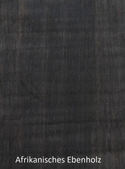 Head Stock Veneer African Ebony black with streaks 230x97x3mm