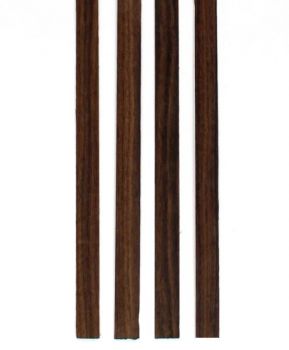 Veneer for Bindings Santos Rosewood, darkbrown, 1 set = 4 pcs. 850x10x0.6mm