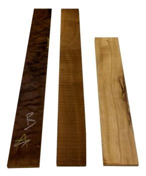 3 Fretboards Sycamore thermo-treated for Guitar,  B-grade