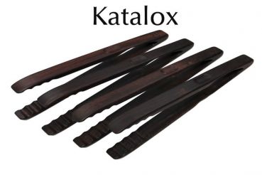 Barbecue tongs made from exoctic woods