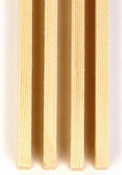 Bracewood Bars German Spruce, 1 set = 4 pieces 420 x 8 x 20mm