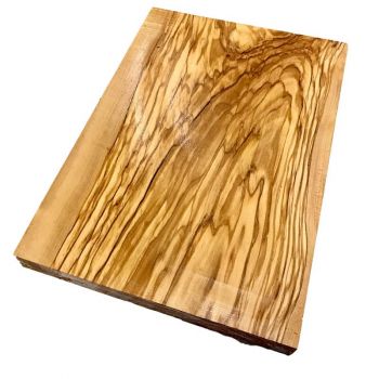 Olive wood olive set of 2 cutting boards planks 32 x 22/17 x 2.5cm