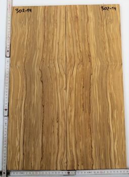 Top Olive Wood  2-pcs.  8 mm Unique Piece #014