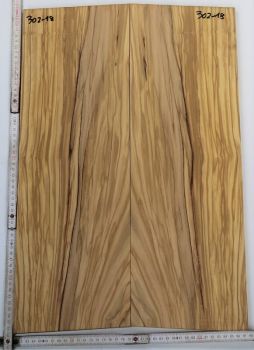 Top Olive Wood  2-pcs.  8 mm Unique Piece #018