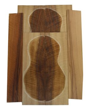 Set Walnut, European for Baritone Ukulele AA - FSC®100%