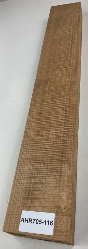 Neck Sycamore / European Maple, curly, roasted 3A, 730x110x48mm Unique Piece #116