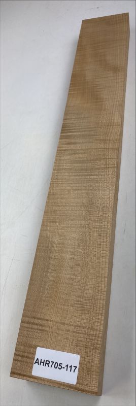Neck Sycamore / European Maple, curly, roasted 3A, 760x110x50mm Unique Piece #117