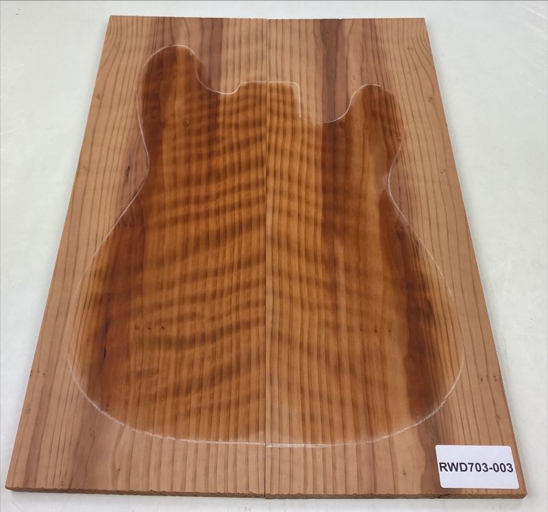 Top Redwood AAA, 2-pcs. 9mm Unique Piece #003