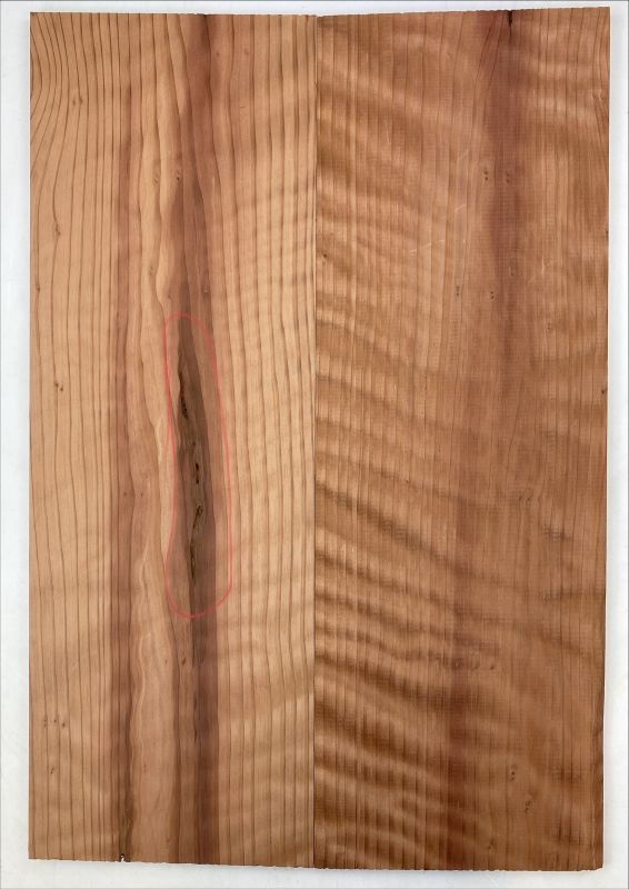 Top Redwood AAA, 2-pcs. 9mm Unique Piece #003