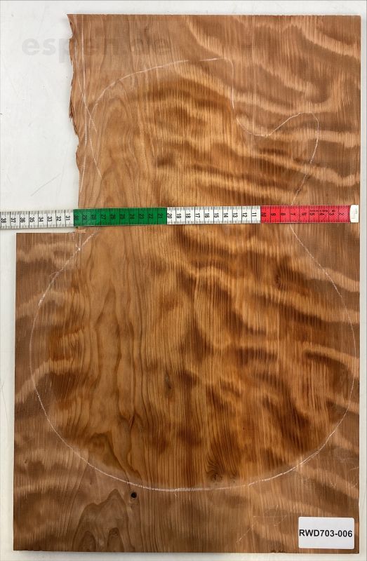 Top Redwood AAA, 1-pc. 9 mm Unique Piece #006