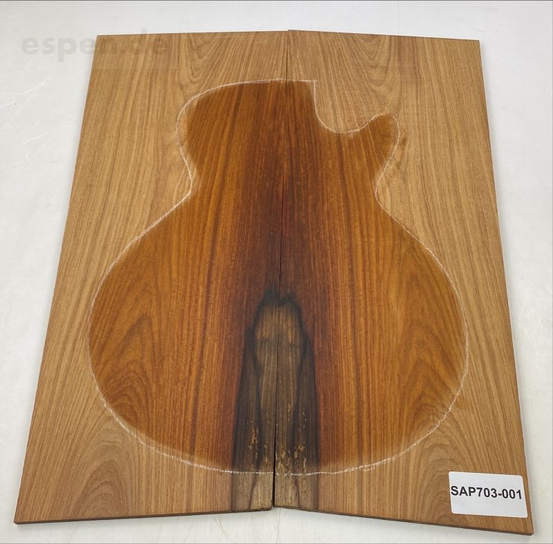 Top Pacific Rosewood, 2-pcs., 7mm Unique Piece #001