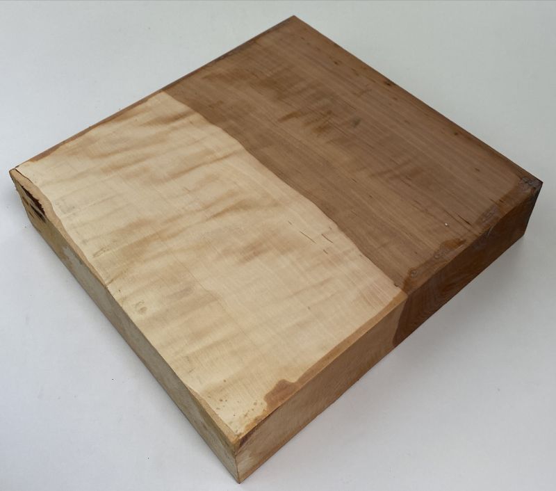 Schalenrohling Elsbeere, geriegelt, 200x200x55mm