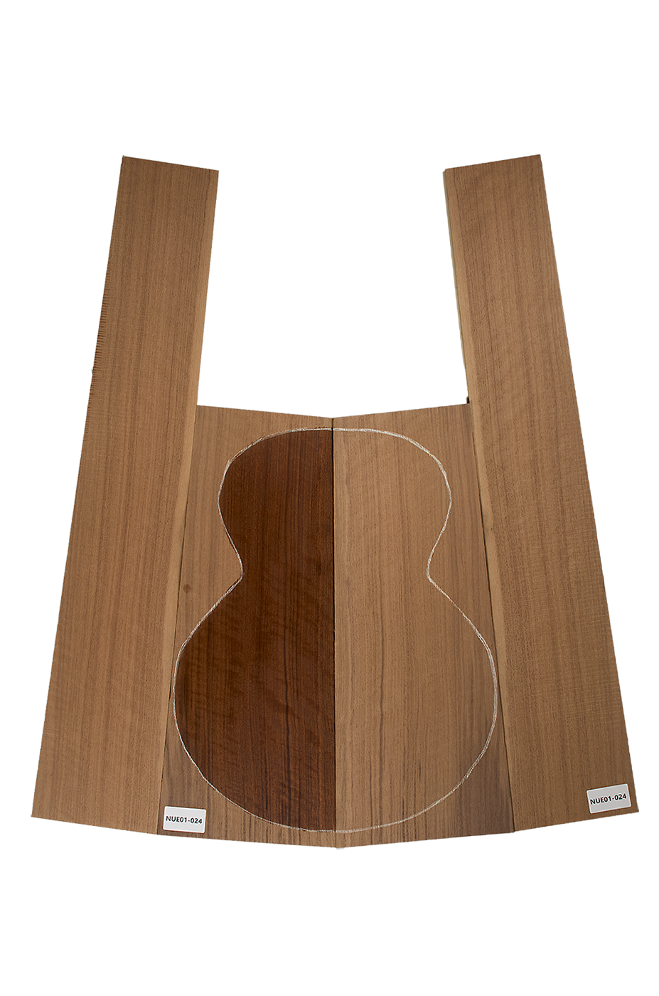 Back & Sides Walnut, European, figured, Classic Size, Unique Piece #024