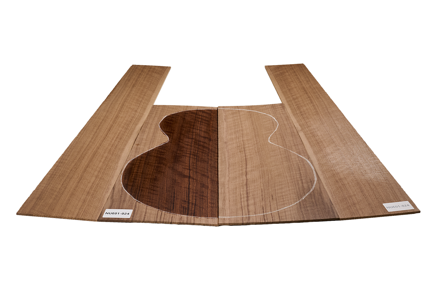 Back & Sides Walnut, European, figured, Classic Size, Unique Piece #024
