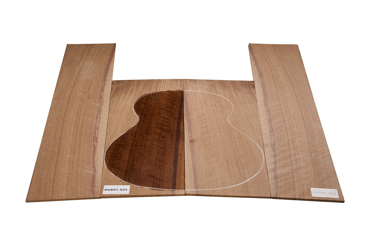 Back & Sides Walnut, European, figured, Western Size, Unique Piece #025