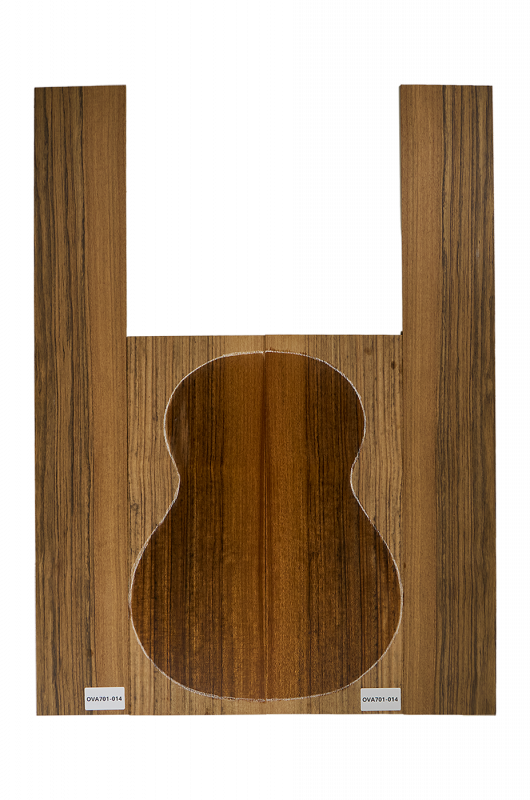 Back & Sides Ovangkol AA, Western Size, FSC®100%, Unique Piece #014