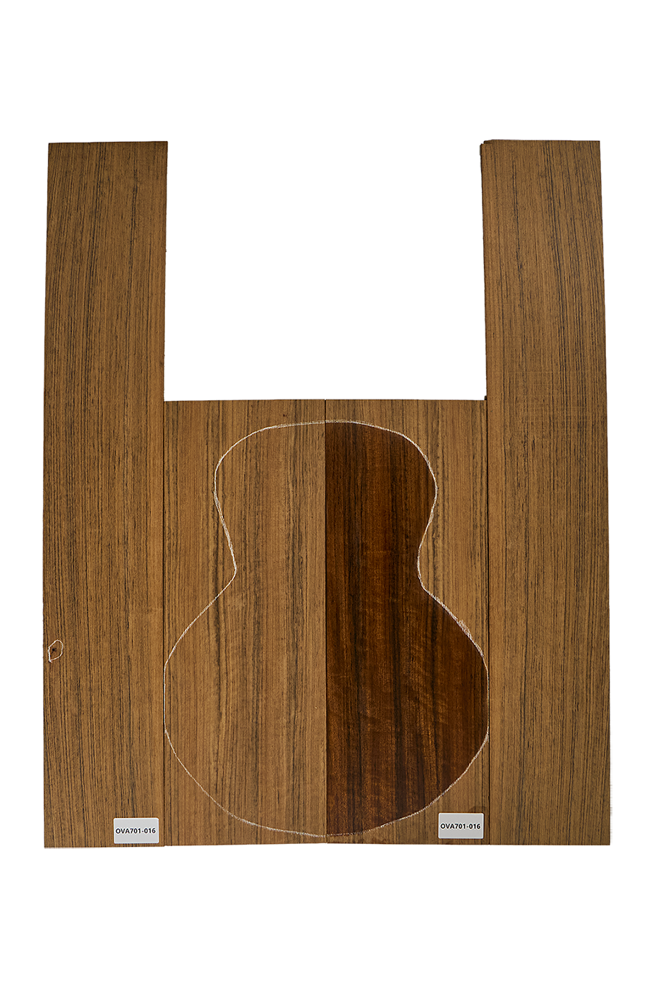 Boden & Zargen Ovangkol AA, Western Model, FSC®100%, Einzelstück #016