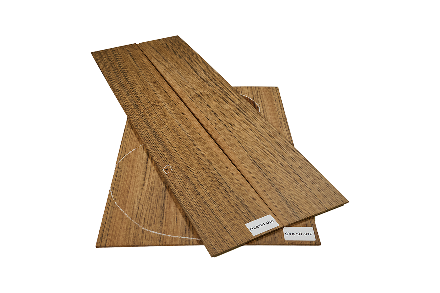Boden & Zargen Ovangkol AA, Western Model, FSC®100%, Einzelstück #016