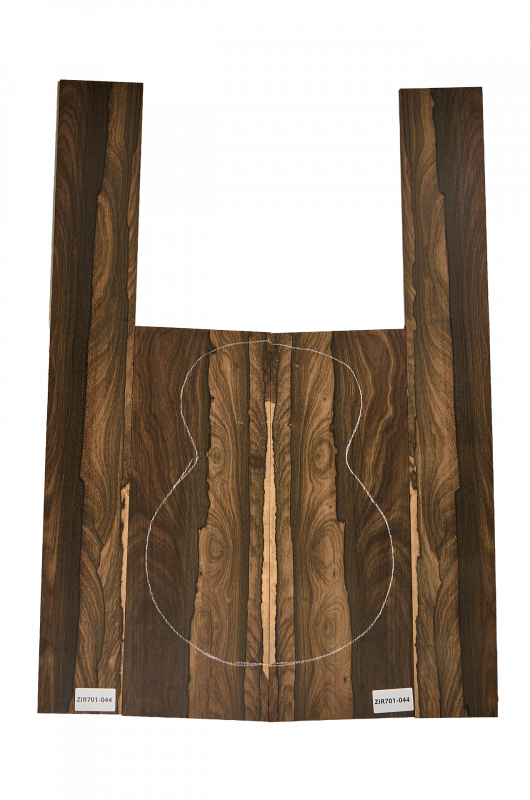 Back & Sides Zirikote Classic Size Unique Piece #044