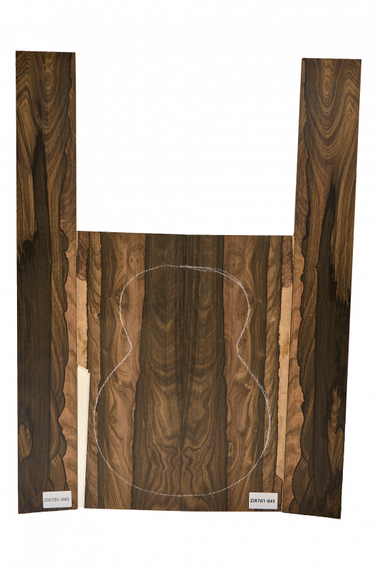 Back & Sides Zirikote Classic Size Unique Piece #045