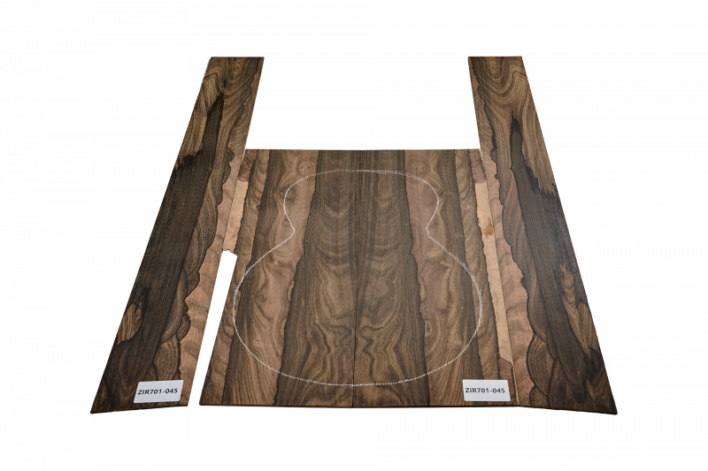 Back & Sides Zirikote Classic Size Unique Piece #045