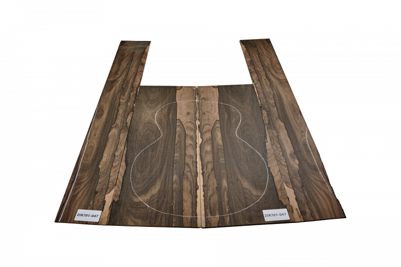 Back & Sides Zirikote Classic Size Unique Piece #047