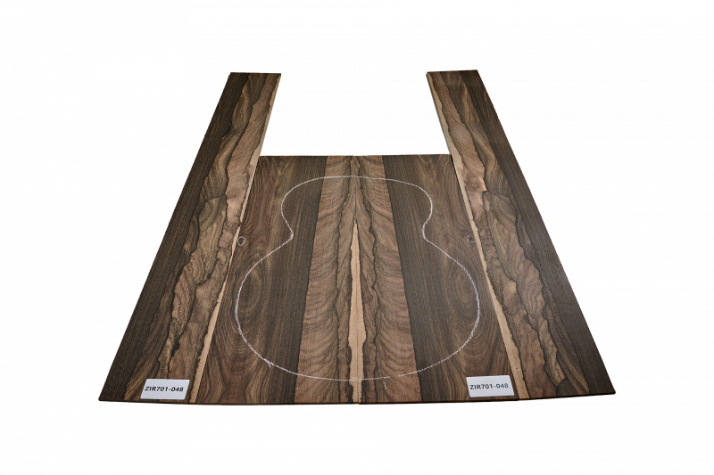Back & Sides Zirikote Classic Size Unique Piece #048