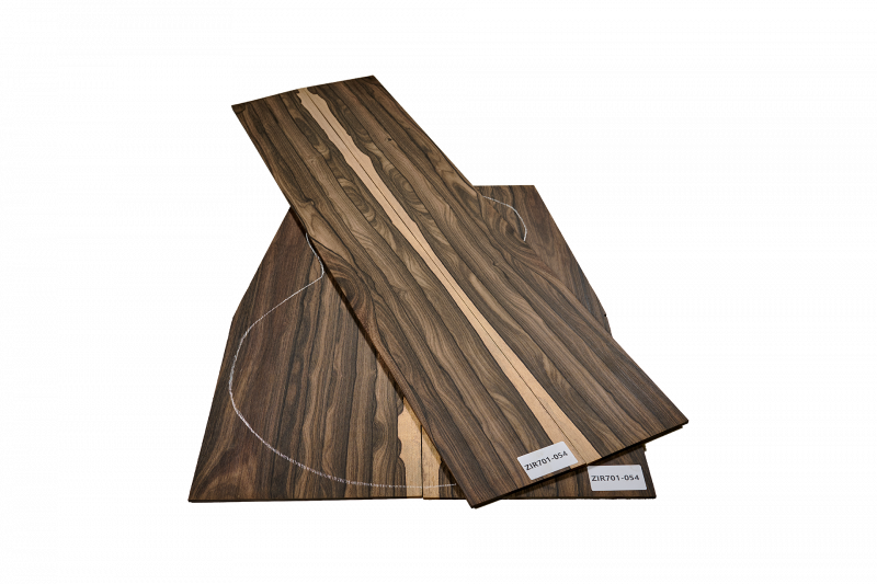 Back & Sides Zirikote Western Size Unique Piece #054