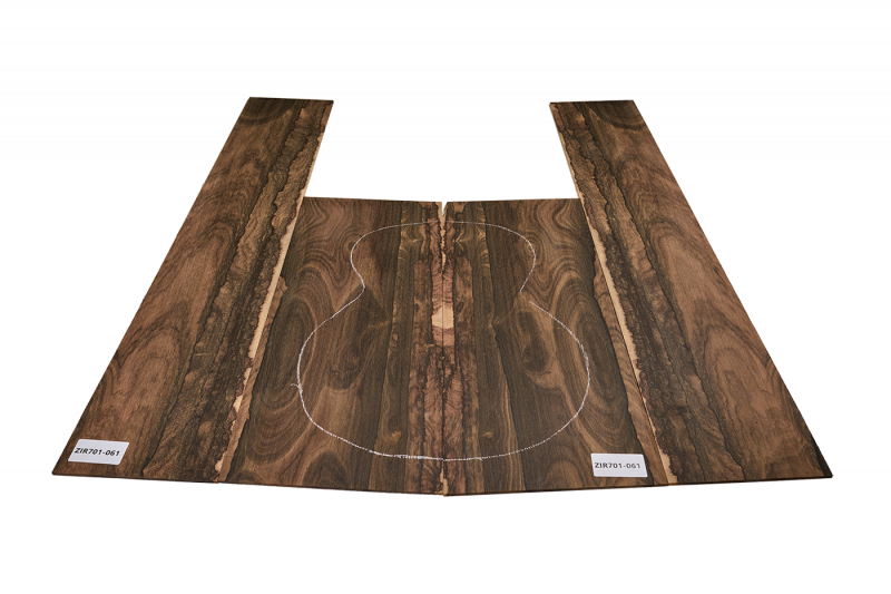 Back & Sides Zirikote OM Modell Unique Piece #061