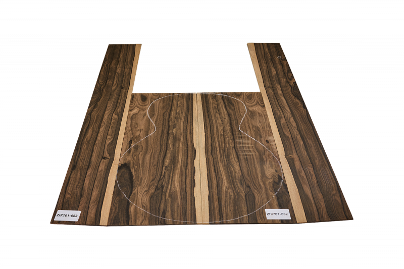 Back & Sides Zirikote Western Size Unique Piece #062