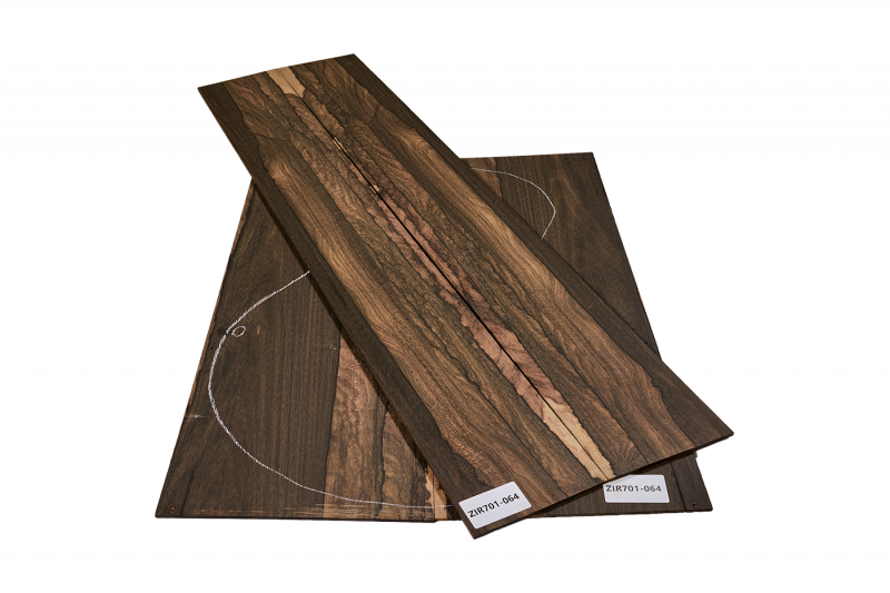 Back & Sides Zirikote Western Size Unique Piece #064