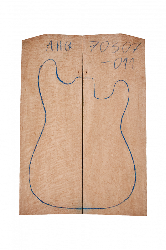 Top Quilted Maple, 2-pcs. 8mm Unique Piece #011