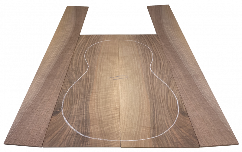 Back & Sides Walnut, Europ., AA Premium, Classic