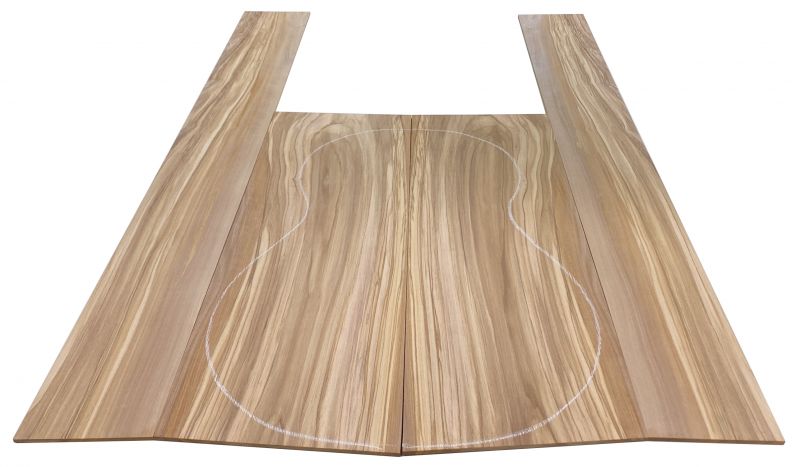 Back & Sides Olive Wood, viva AA, Classic Size
