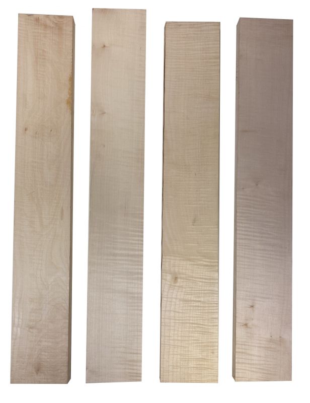 Neck Sycamore / Europ. Maple, plain HQS, with pin knots 870x105x45mm