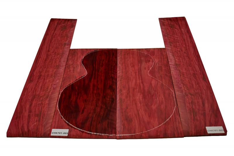 Back & Sides Red Heart, Western  Unique Piece #003