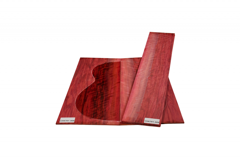 Back & Sides Red Heart, Classic/OM Model,  Unique Piece #008