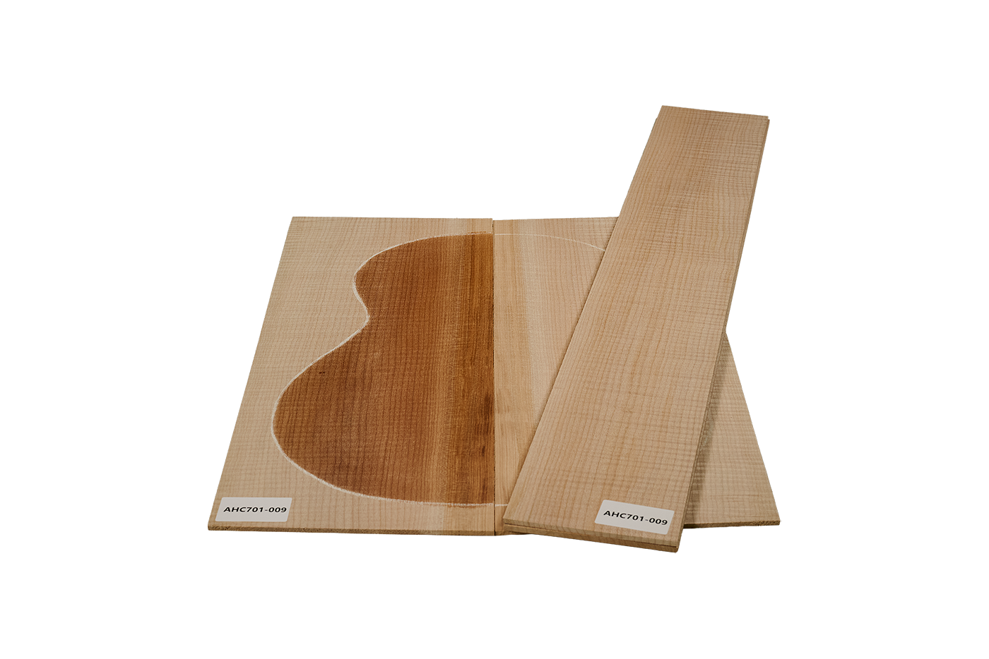 Back & Sides American Curly Maple, Classic Size, Unique Piece #009