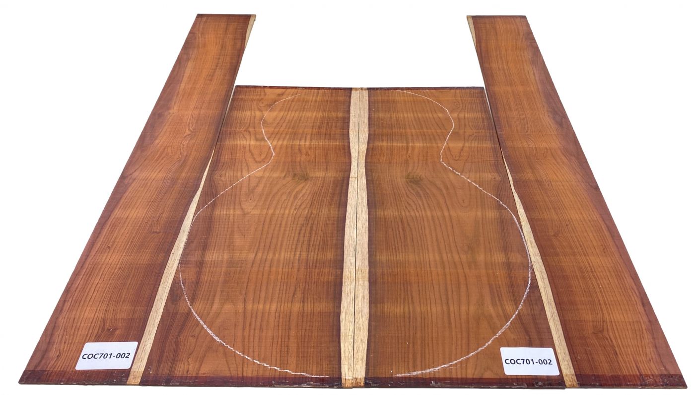 Boden & Zargen Cocobolo Western Größe Einzelstück #002