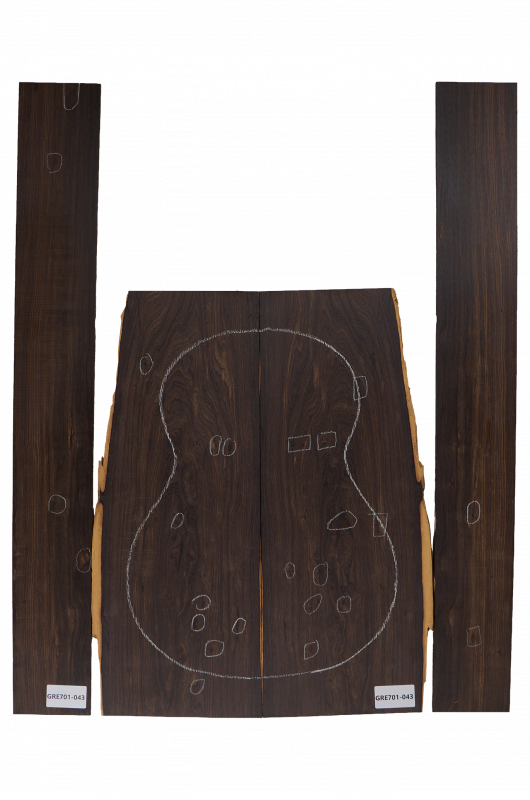 Back & Sides African Blackwood (Grenadill) Classic Size Unique Piece #043