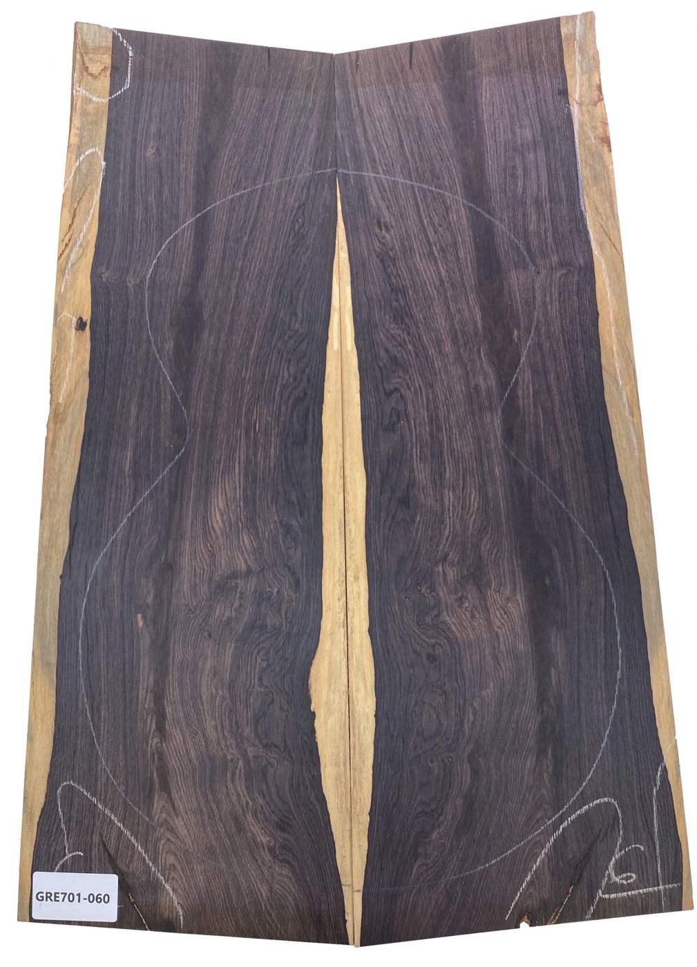 Boden & Zargen Grenadill, kleine Classic Gitarre mit Splint, Einzelst. #060