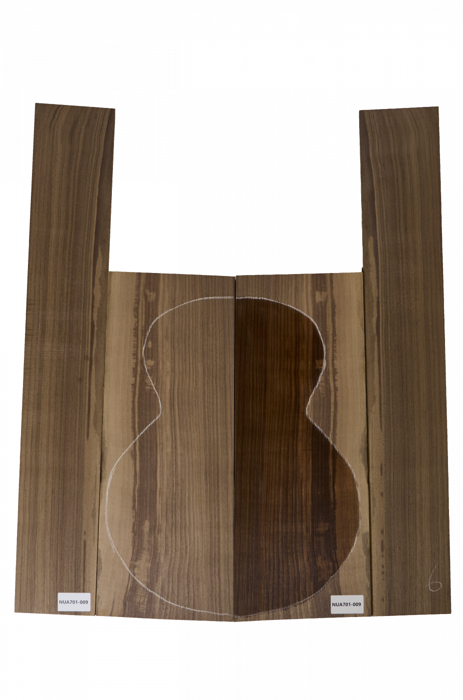 Back & Sides American Walnut Western Size, Unique Piece #009