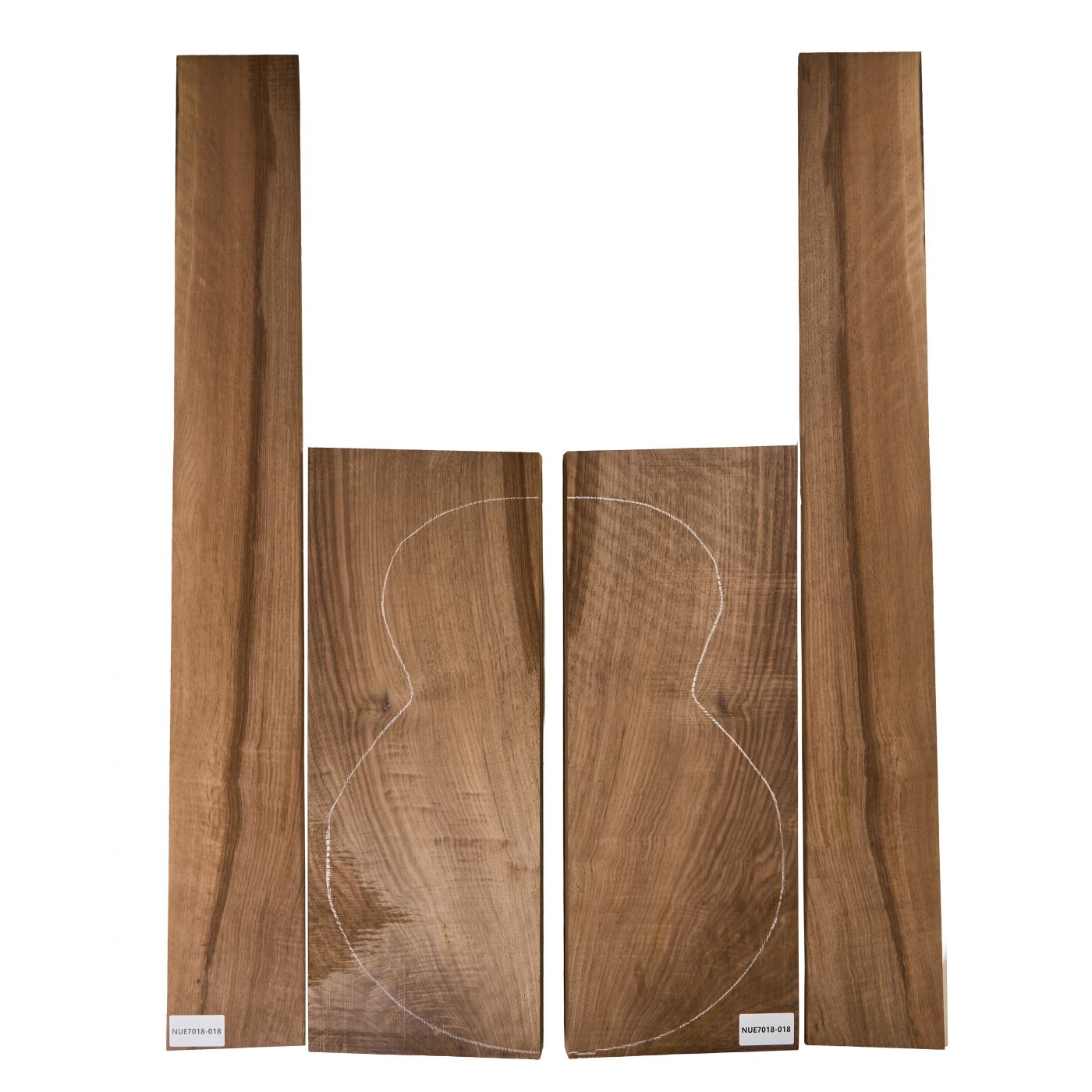 Back & Sides Walnut, European Archtop Unique Piece #018