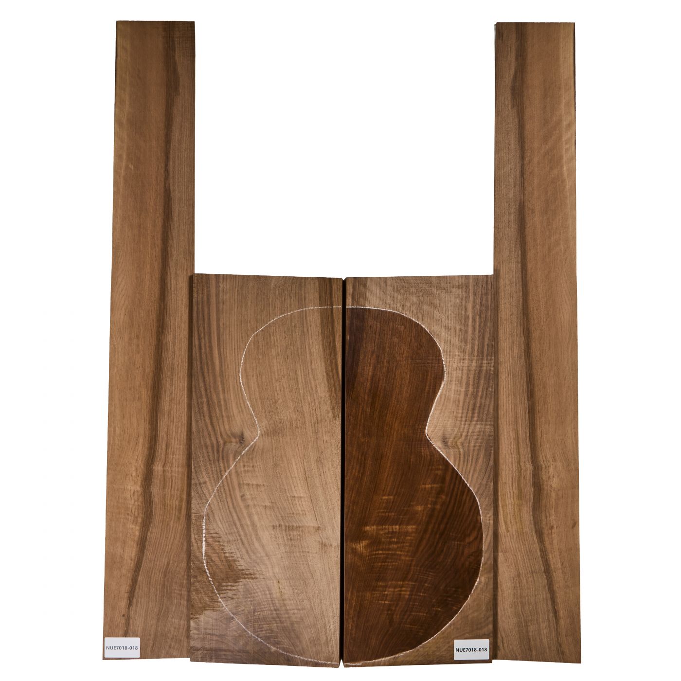 Back & Sides Walnut, European Archtop Unique Piece #018