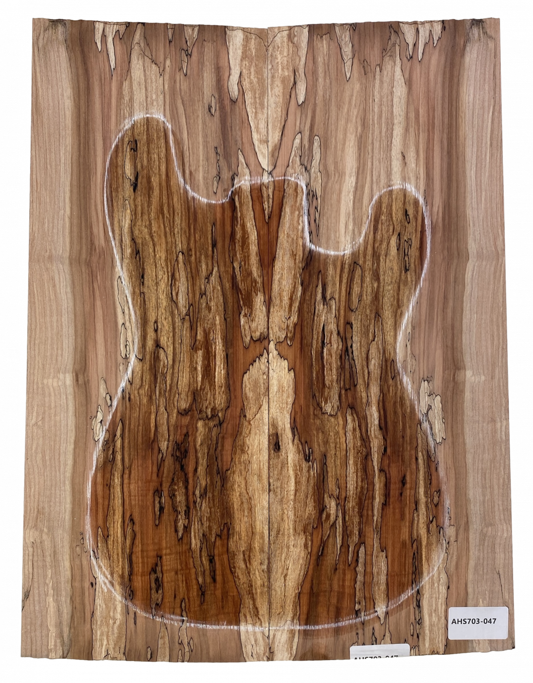 Top Spalted Maple 2-tlg. 7mm Einzelstück #047