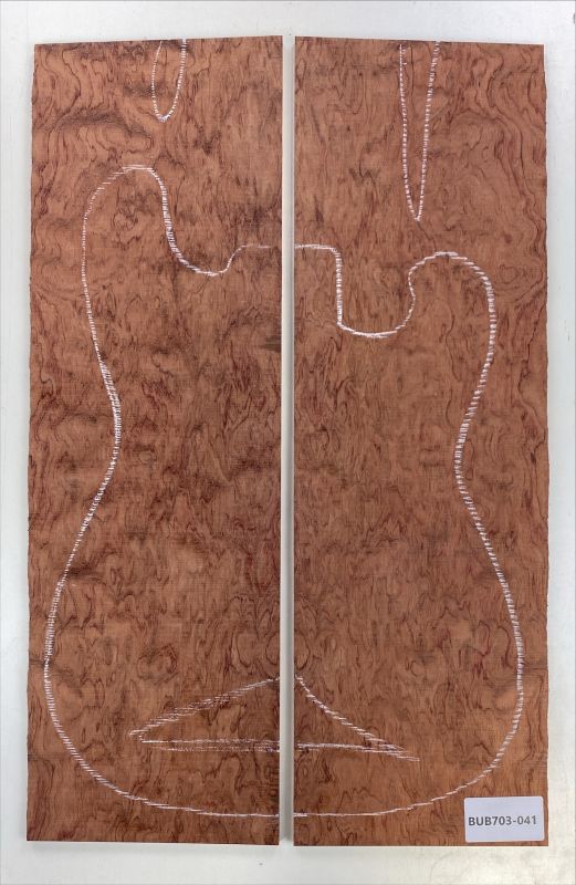 Top Bubinga 2-pcs. 8 mm Unique Piece #041