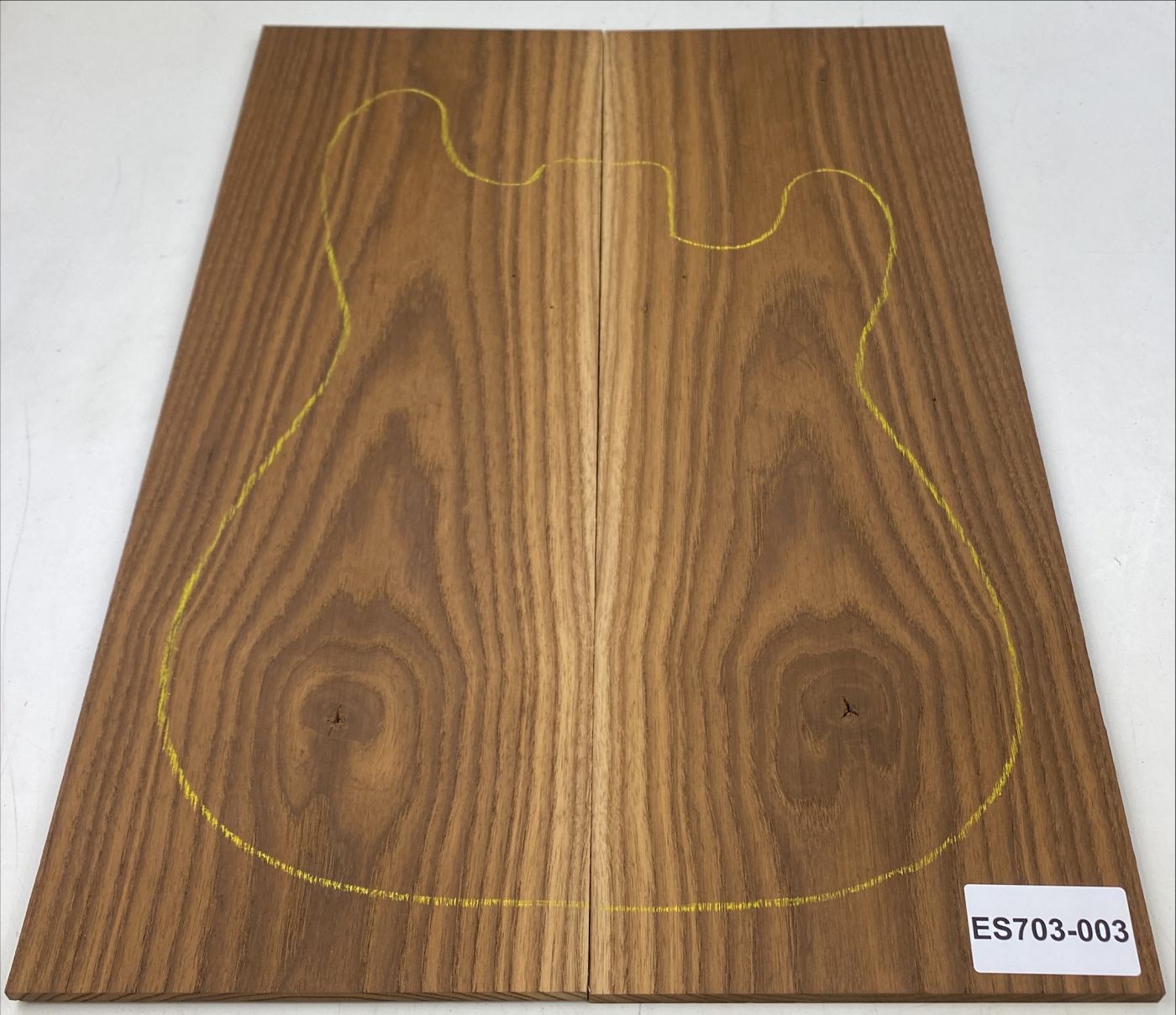 Top Esche,  roasted, 2-tlg. 7mm Einzelstück #003