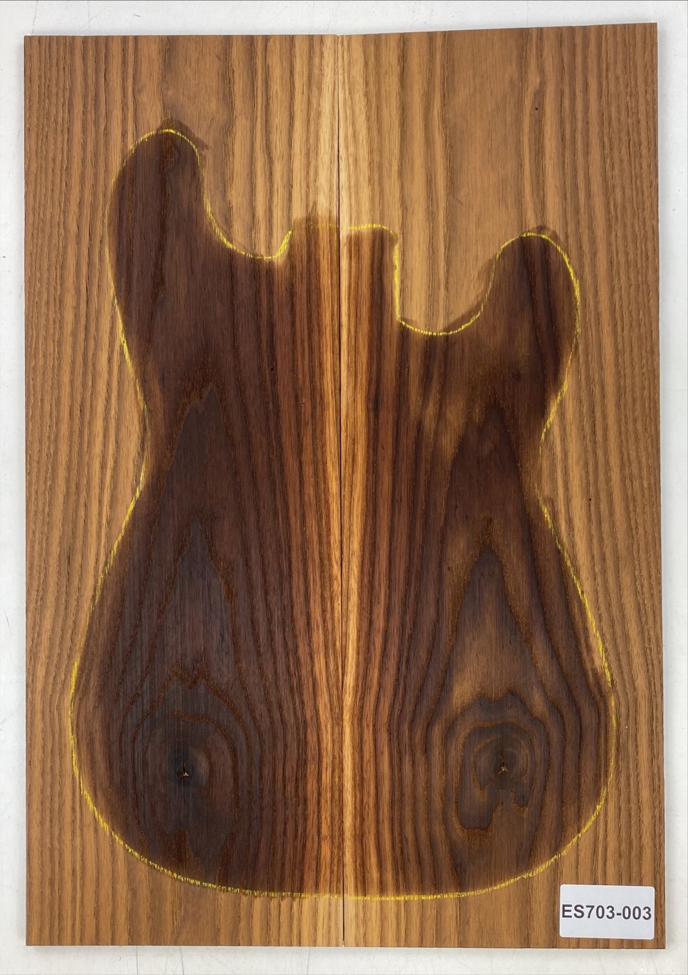 Top Esche,  roasted, 2-tlg. 7mm Einzelstück #003