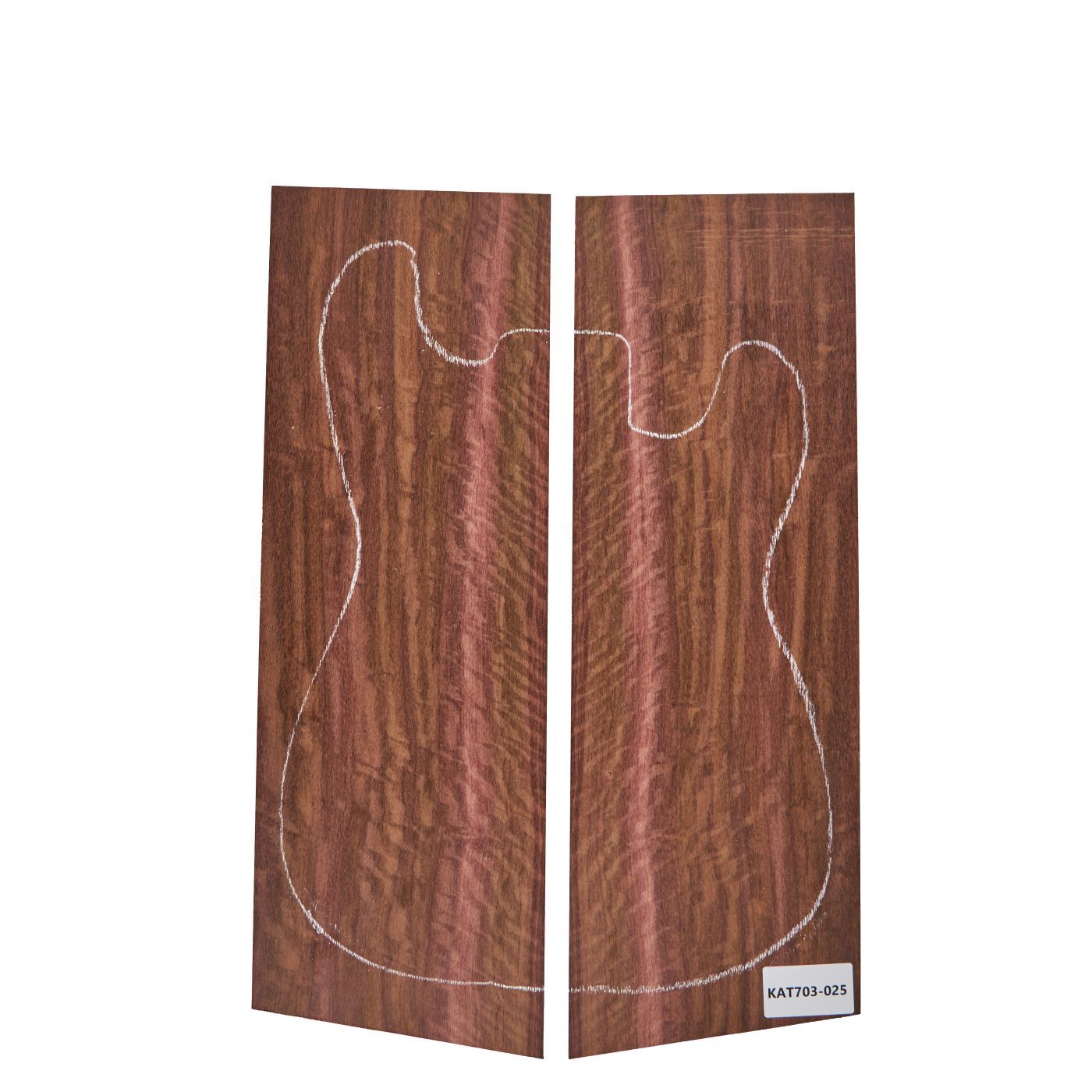 Top Mexican Rosewood flamed, 2-pcs. 9mm,  Unique-Piece #025