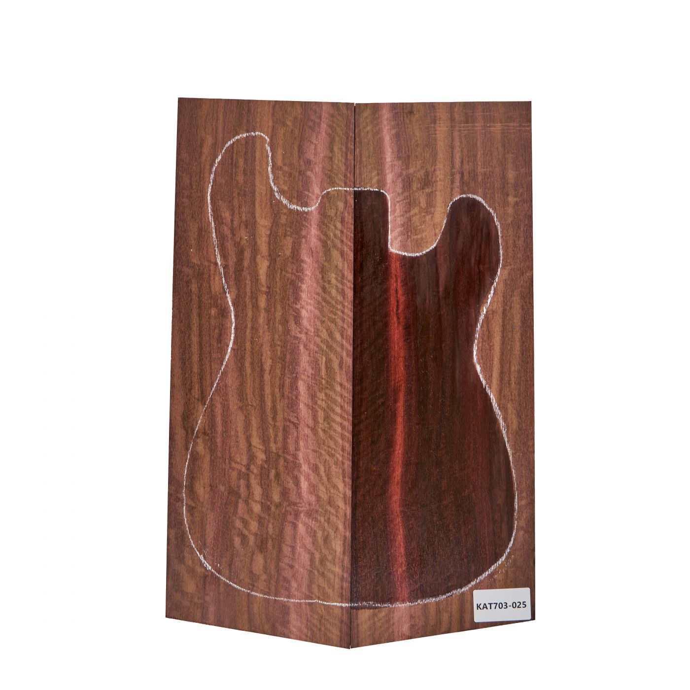 Top Mexican Rosewood flamed, 2-pcs. 9mm,  Unique-Piece #025